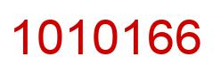 Number 1010166 red image