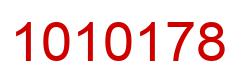 Number 1010178 red image