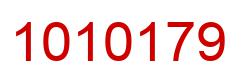 Number 1010179 red image