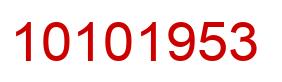 Number 10101953 red image