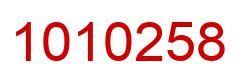 Number 1010258 red image
