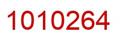 Number 1010264 red image