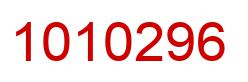 Number 1010296 red image