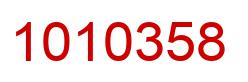 Number 1010358 red image