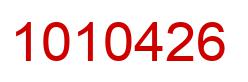 Number 1010426 red image