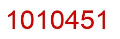 Number 1010451 red image