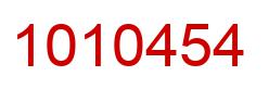 Number 1010454 red image
