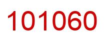 Number 101060 red image