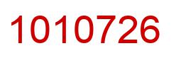 Number 1010726 red image