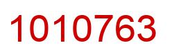 Number 1010763 red image