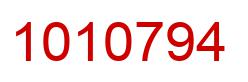 Number 1010794 red image