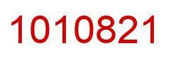 Number 1010821 red image