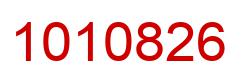Number 1010826 red image