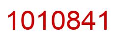 Number 1010841 red image