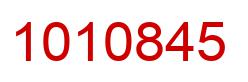 Number 1010845 red image