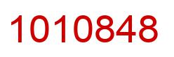Number 1010848 red image