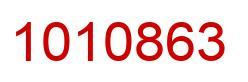 Number 1010863 red image