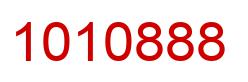 Number 1010888 red image