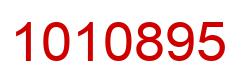 Number 1010895 red image