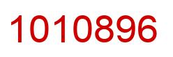 Number 1010896 red image