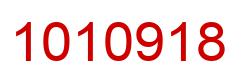 Number 1010918 red image