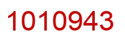 Number 1010943 red image