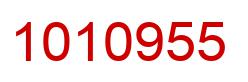 Number 1010955 red image