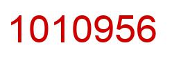 Number 1010956 red image