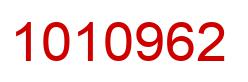 Number 1010962 red image