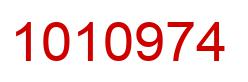 Number 1010974 red image