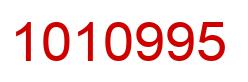 Number 1010995 red image