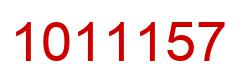 Number 1011157 red image