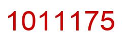 Number 1011175 red image