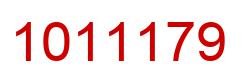 Number 1011179 red image