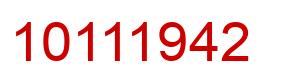 Número 10111942 imagen rojo