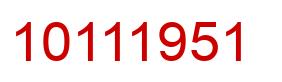 Número 10111951 imagen rojo