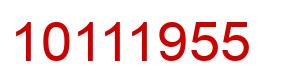 Número 10111955 imagen rojo