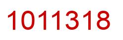 Number 1011318 red image