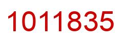 Number 1011835 red image