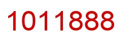 Number 1011888 red image