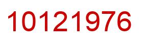 Número 10121976 imagen rojo