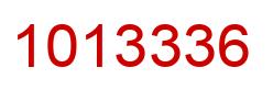 Número 1013336 imagen rojo