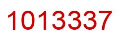 Número 1013337 imagen rojo