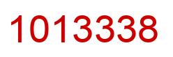 Número 1013338 imagen rojo