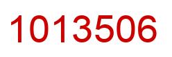 Número 1013506 imagen rojo
