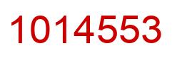 Number 1014553 red image