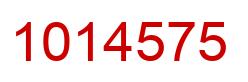 Number 1014575 red image