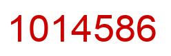 Número 1014586 imagen rojo