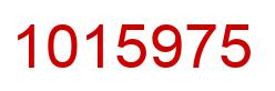 Number 1015975 red image