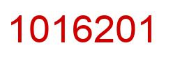 Number 1016201 red image